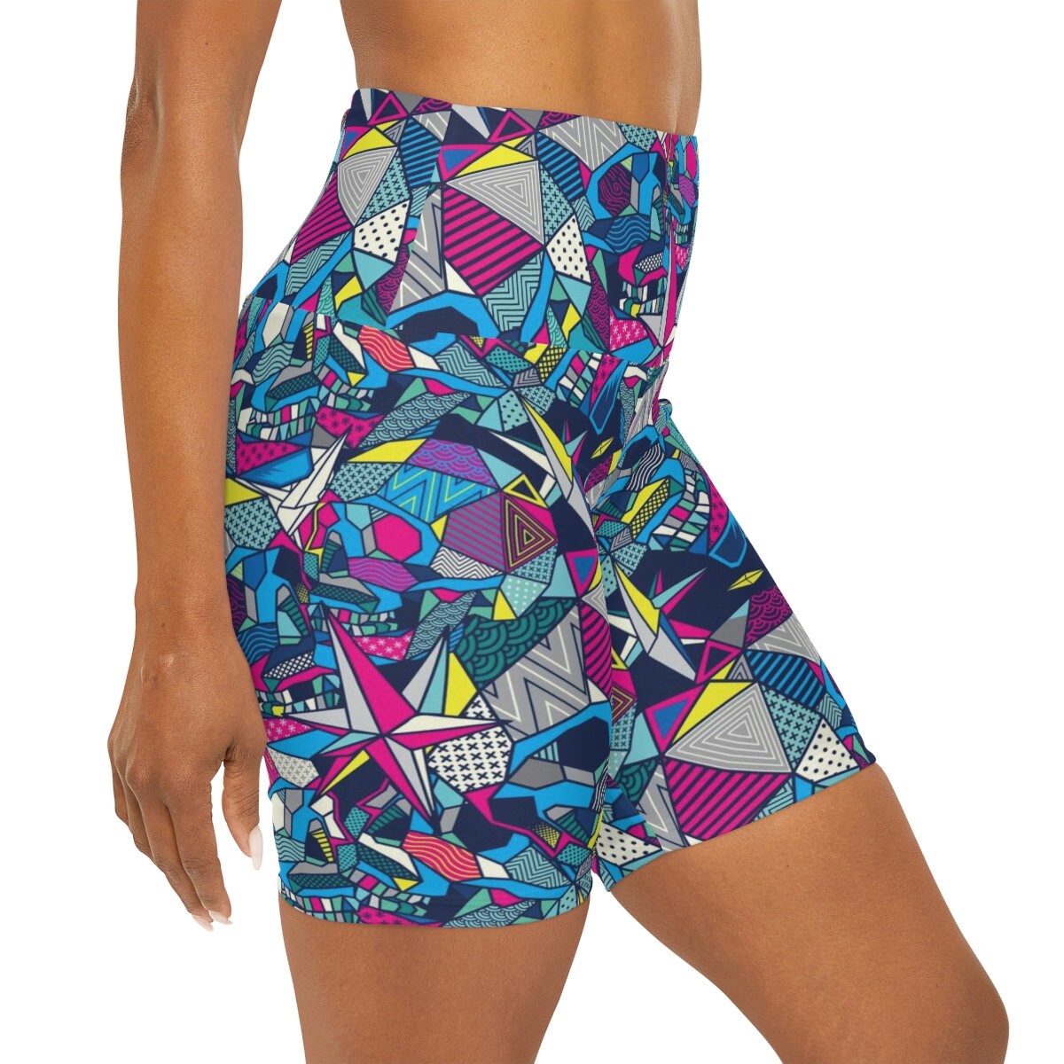 Colorful Skulls yoga pants capri ankle or shorts blue legging skull yoga pants bright leggings skull pants spandex