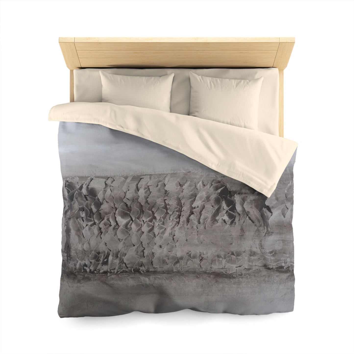 Gray Duvet Cover or Comforter Artsy bedding Twin Queen King modern artwork Abstract Art grey comforter gray comforter