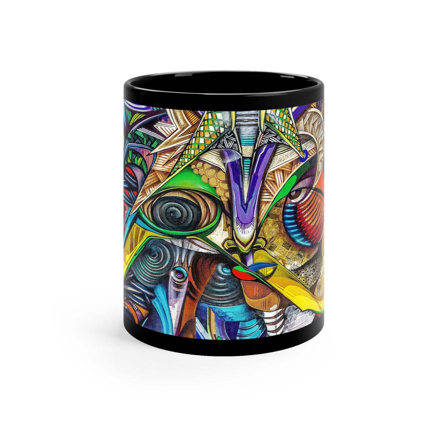 Graffiti Mug Unique Artsy Gift for Art Lovers cheap artsy gift Abstract Art Colorful Mugs grafiti mug african art mugs african mug