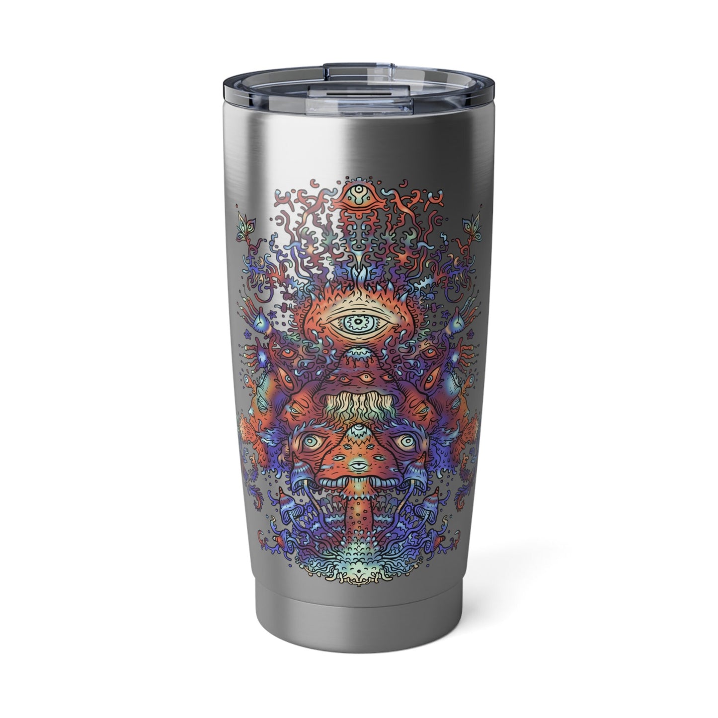 Shrooms Travel Mug 20oz Insulated Stainless Steel Unique Gift Trippy Travel Mug Psychedelic Travel Mug Psychadelic Canteen Magic Mushrooms