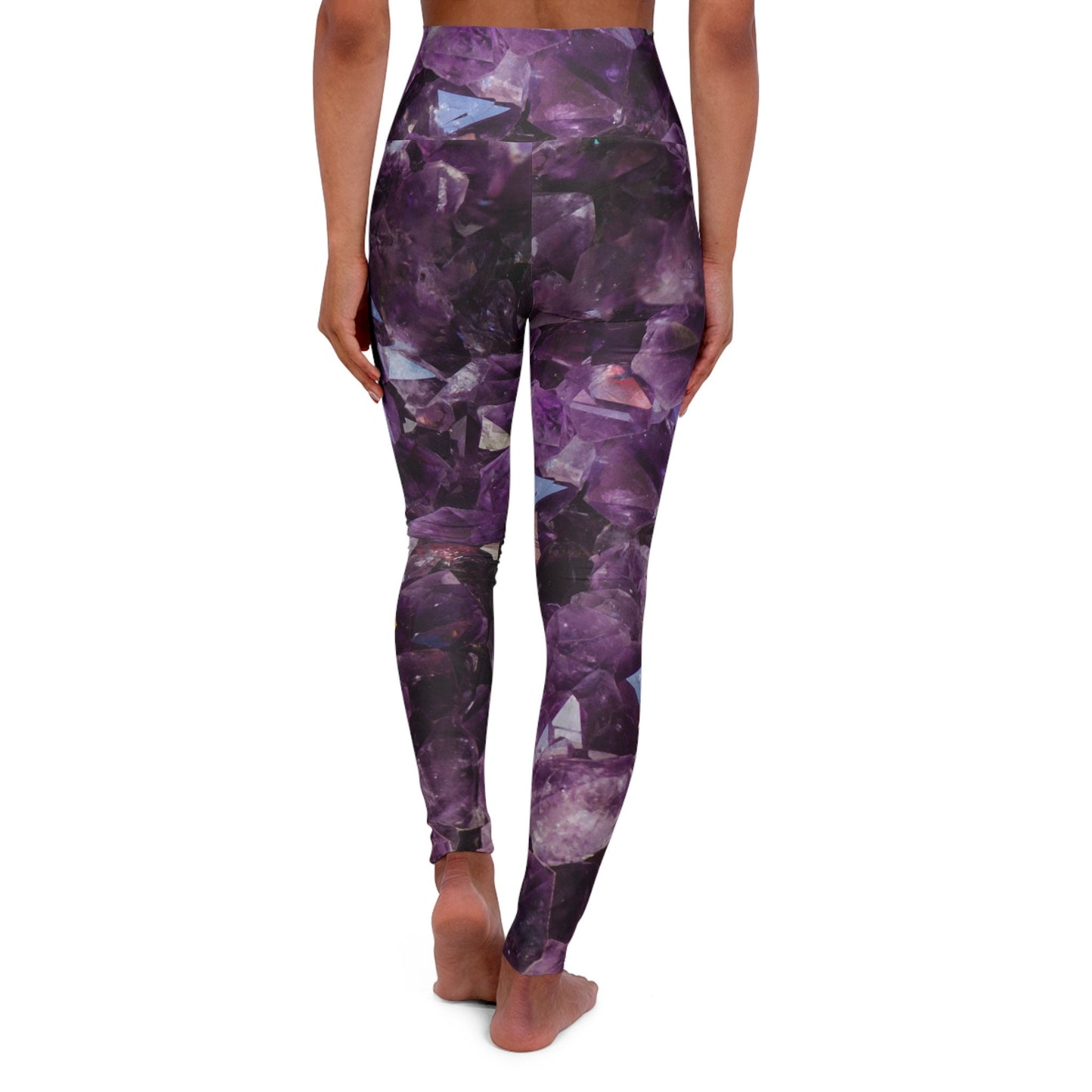 Amethyst Yoga Pants purple leggings crystal yoga pants amethyst capri leggings amethyst spandex spiritual yoga pants