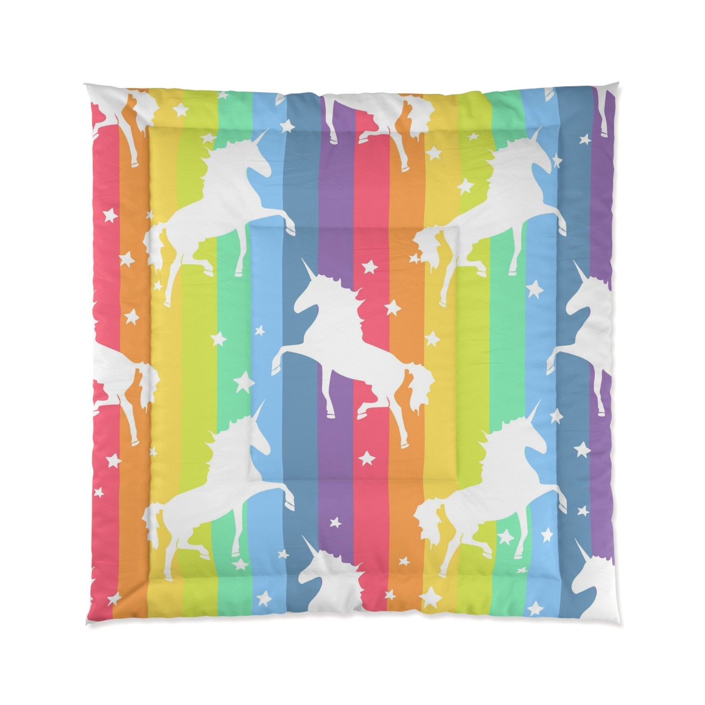 Rainbow Unicorn Comforter or Duvet Cover unicorn bedding unicorn duvet rainbow comforter rainbow duvet unicorns bedding rainbow decor gay