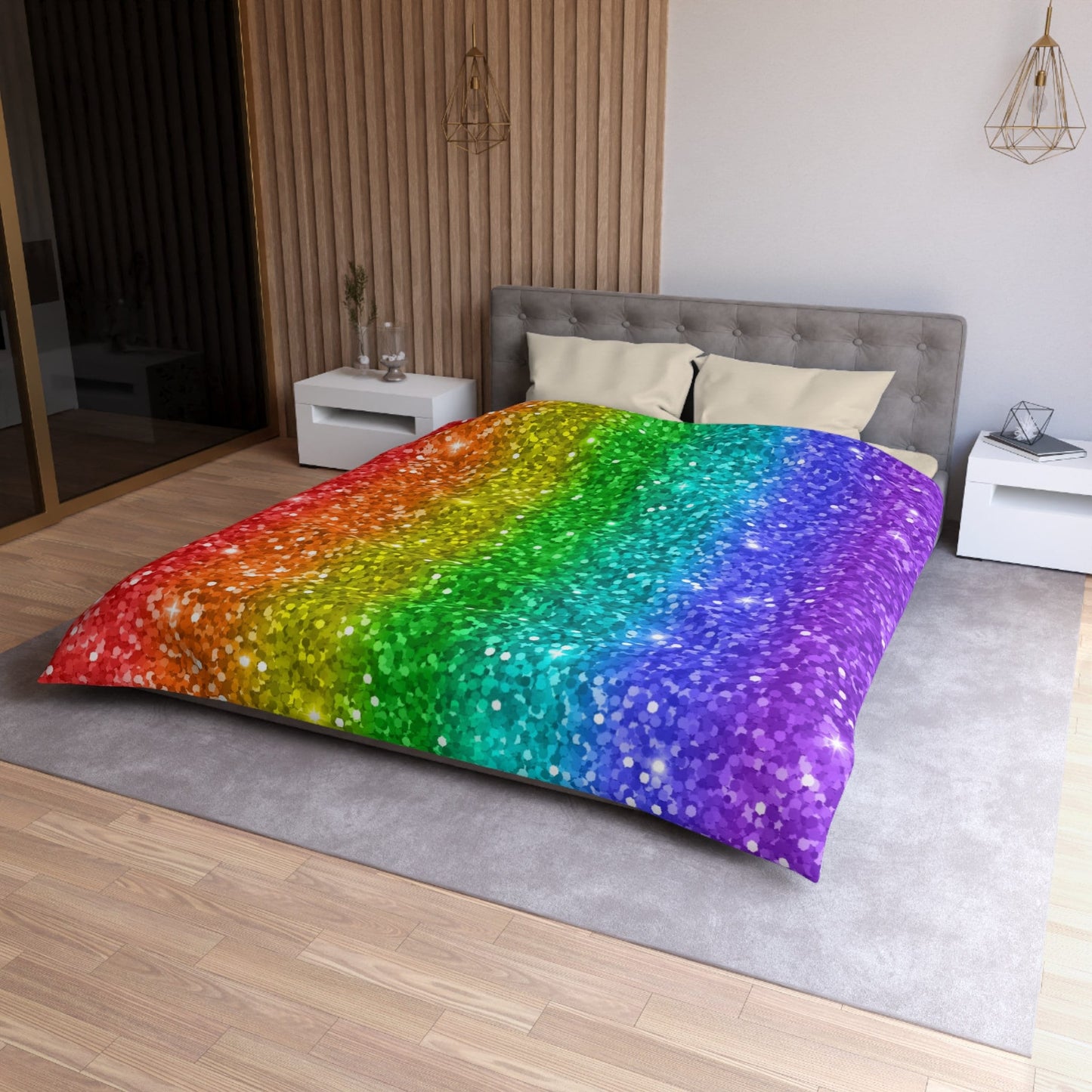 Rainbow Comforter or Duvet Cover Girls bedding girly duvet rainbow comforter rainbow comforter gay pride duvet gay pride bedding colorful