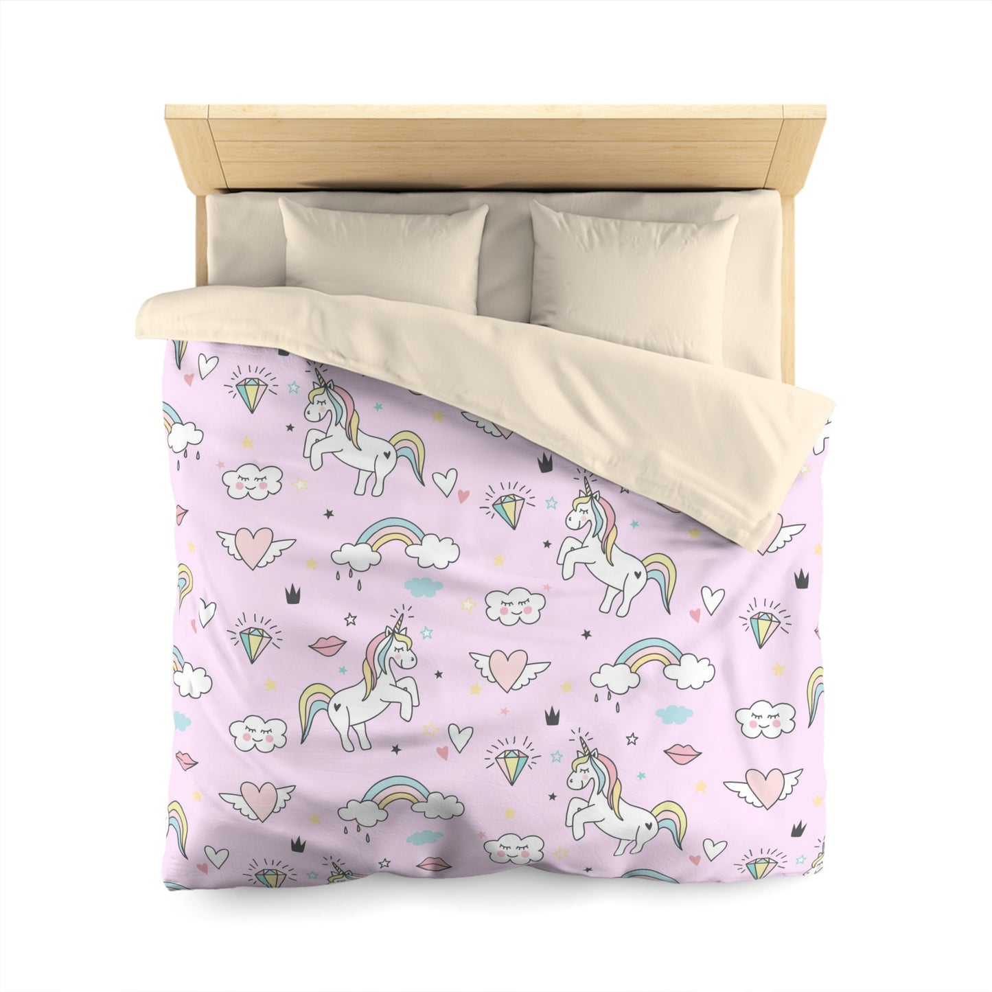 Pink Unicorn Comforter or Duvet Cover girls bedding rainbow bedding unicorns comforter girly duvet cute girls comforter unicorn bedroom