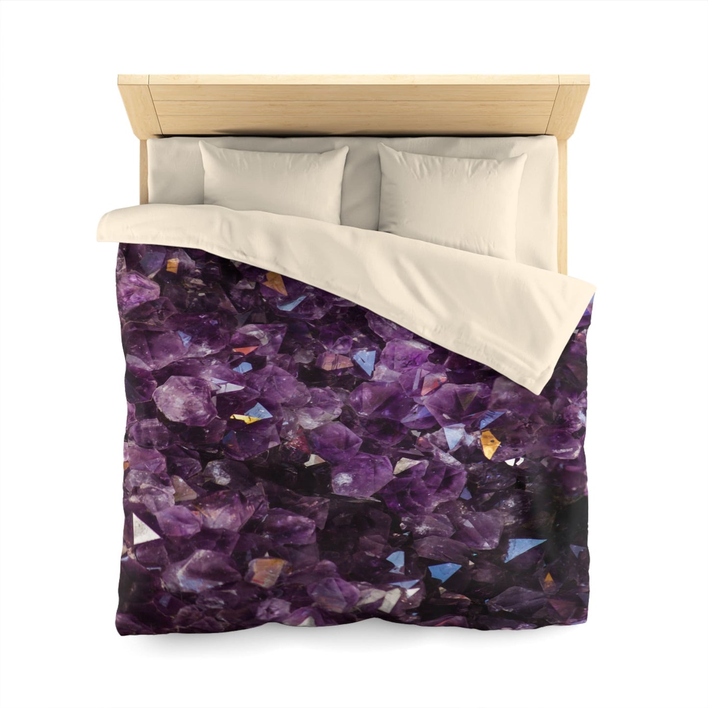 Amethyst Duvet Cover or Comforter purple bedding amethyst bedding crystal Twin Queen King purple bedroom purple duvet cover spiritual