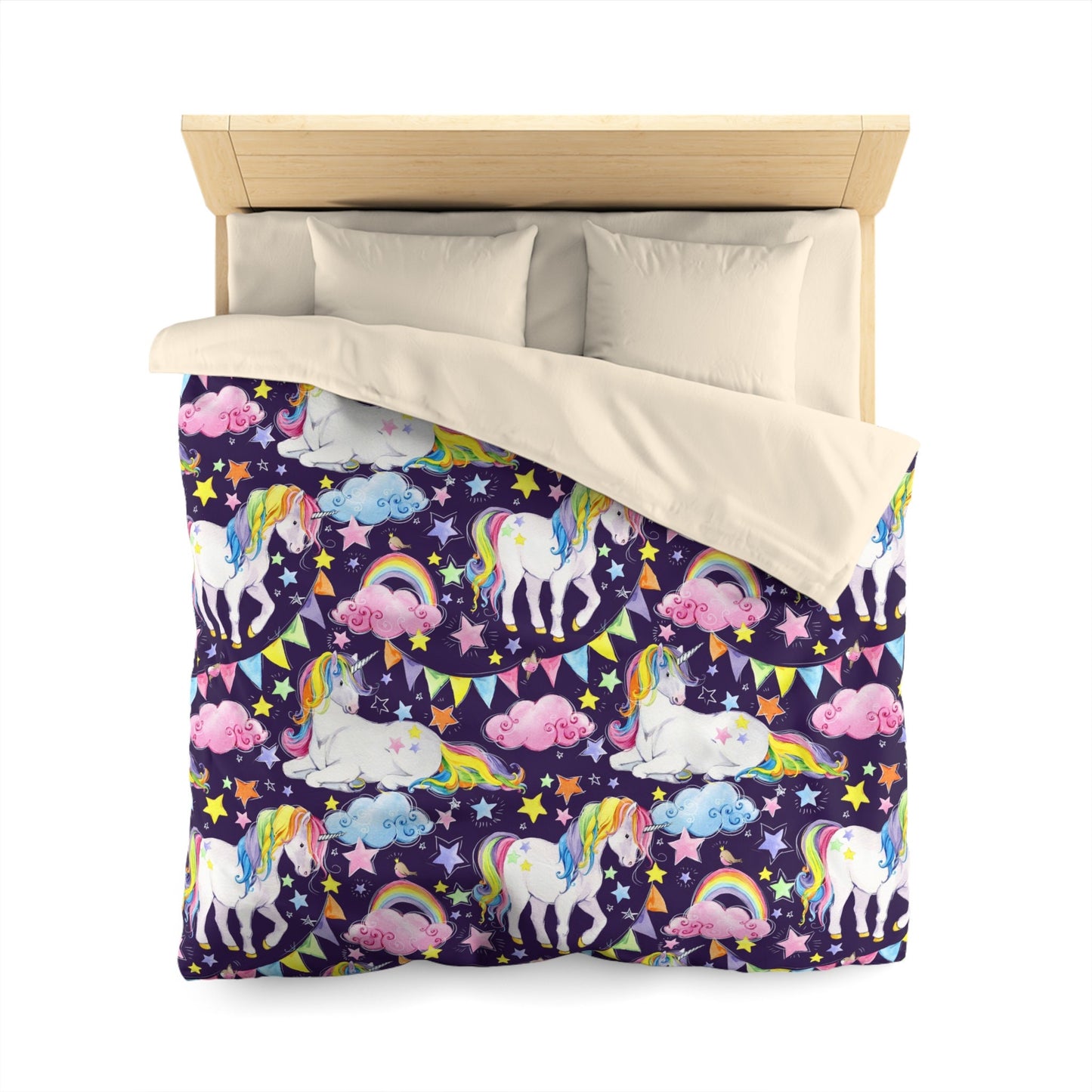 Unicorn Comforter or Duvet Cover Girls dark purple bedding girly unicorn comforter rainbow comforter rainbows duvet unicorns bedding unicorn