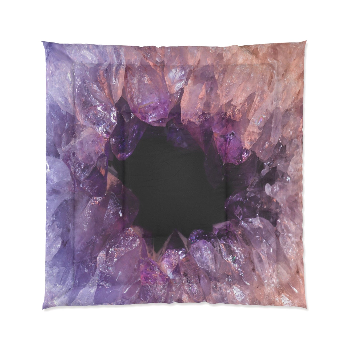 Amethyst Duvet Cover or Comforter purple bedding amethyst bedding crystal Twin Queen King bed sets black bedroom purple duvet duvet cover