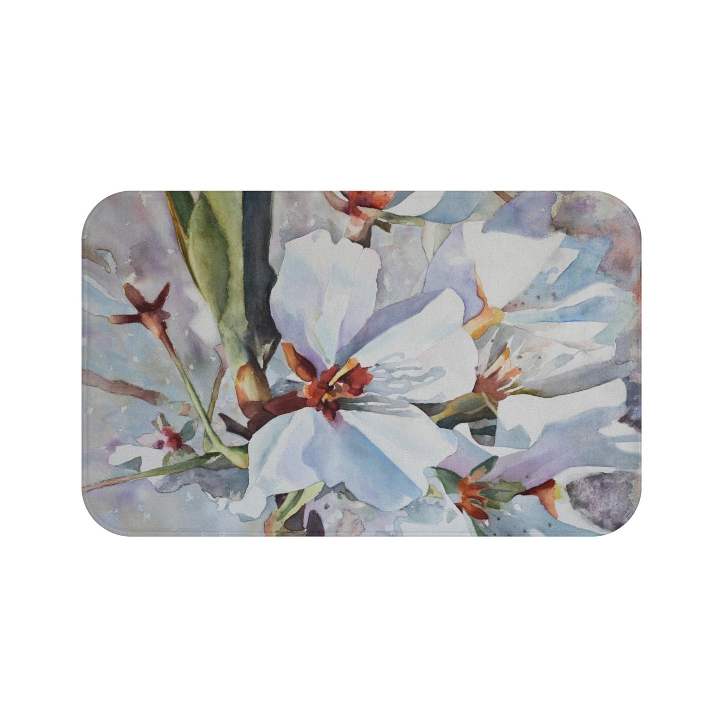 White Floral Shower Curtain pastels magnolia shower curtains white flowers shower curtain & or bath mat