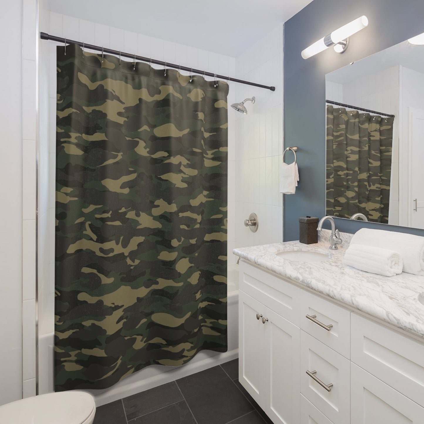 Camo Shower Curtain camoflauge shower curtains boys shower curtain camo bath rug camo bath decor beige green kids bathroom boy shower