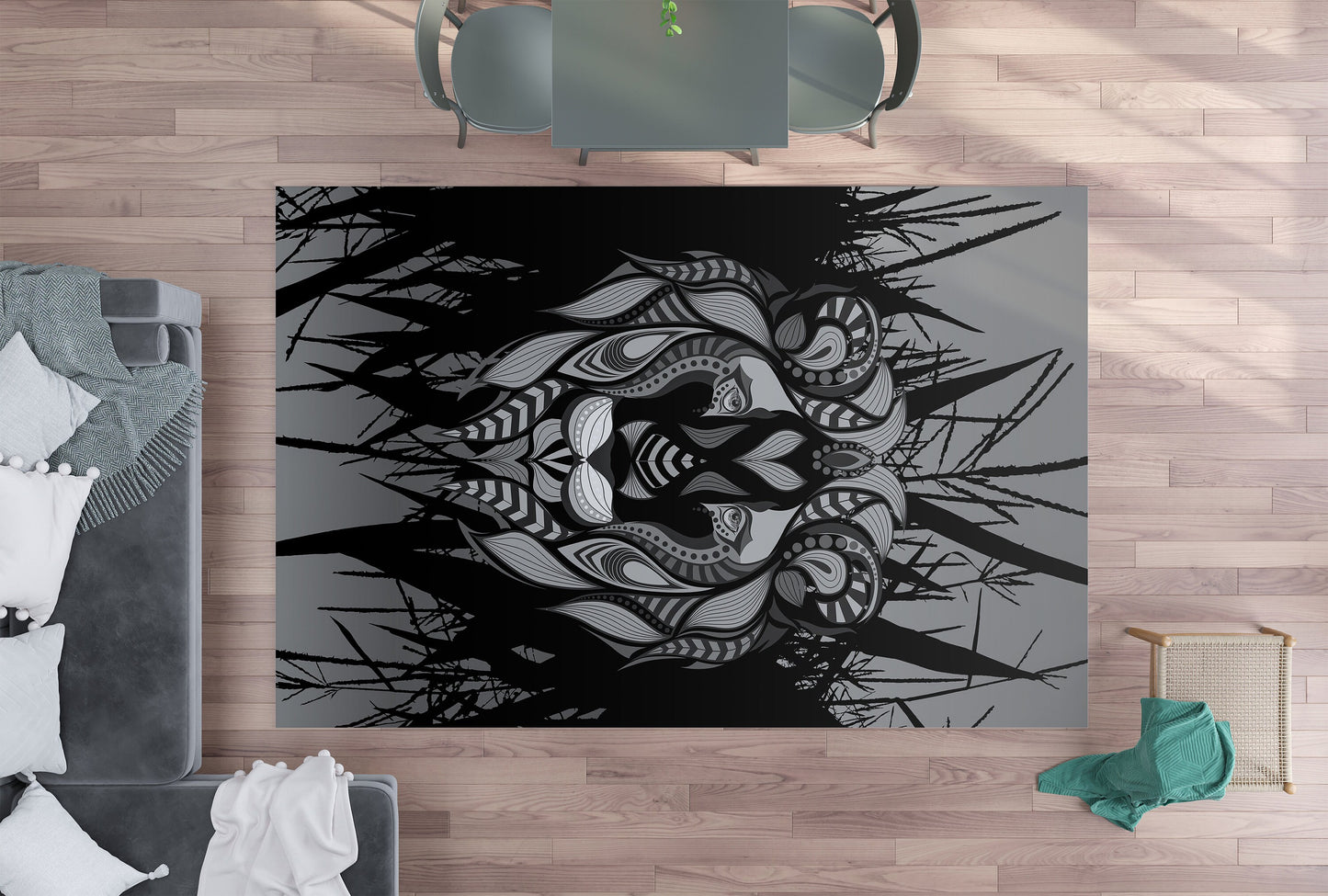 Lion Head Rug African Rugs lions area rug tribal africa lion art unique grey area rug gray b&w black