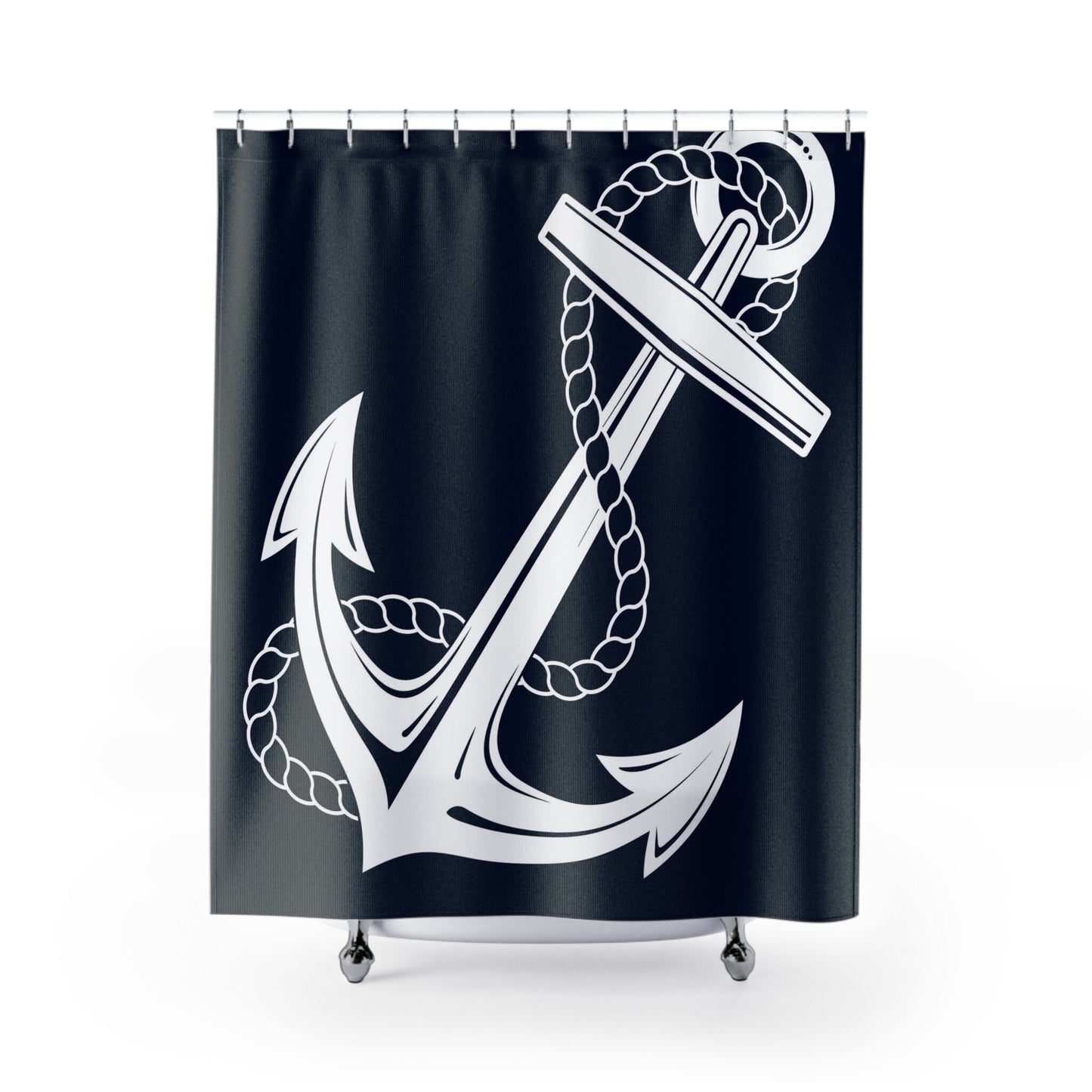 Nautical Shower Curtain Navy anchor shower curtains tropical shower curtain boating shower curtains nautical decor