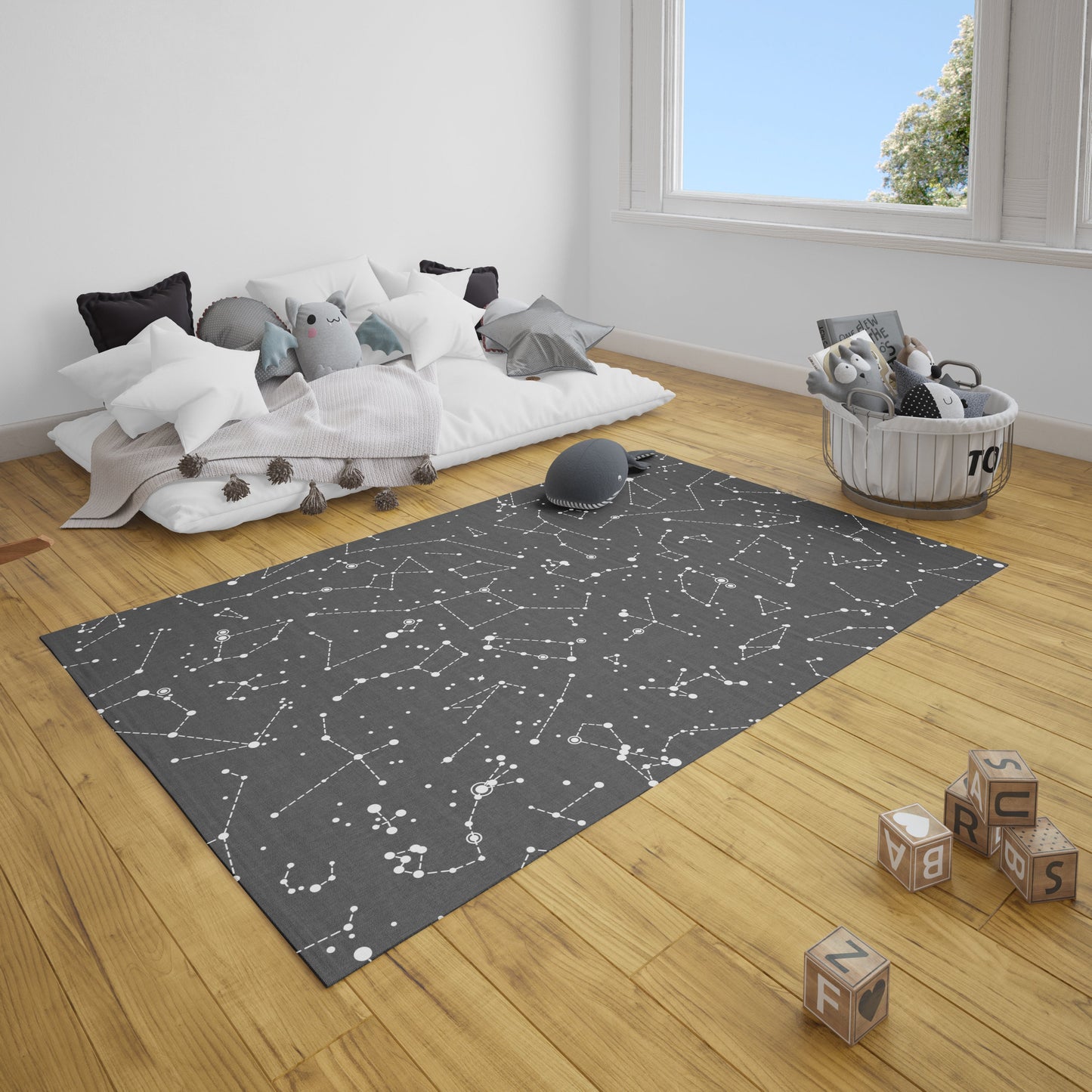 Star Constellations Rug space Rug kids Rug constellation Floor Rug black Rugs 3x5 4x6 8x10 9x12 Large childrens rugs space decor stars rug
