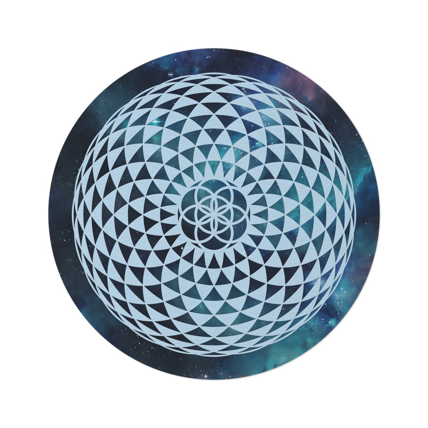 Torus Seed Sacred Geometry Rug Galaxy Rug blue 2x3 3x5 4x6 5x7 8x10 9x12 large rugs