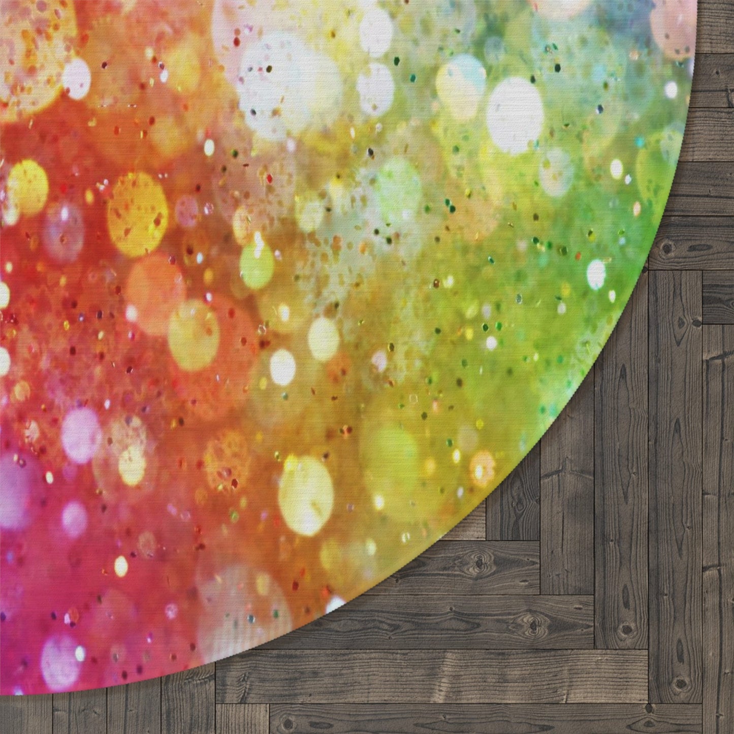 Rainbow Confetti Round Rug 5FT rainbow Rug rainbow Rugs girly Floor Rug childrens Rugs 5' circle unicorn rugs fairy decor girls