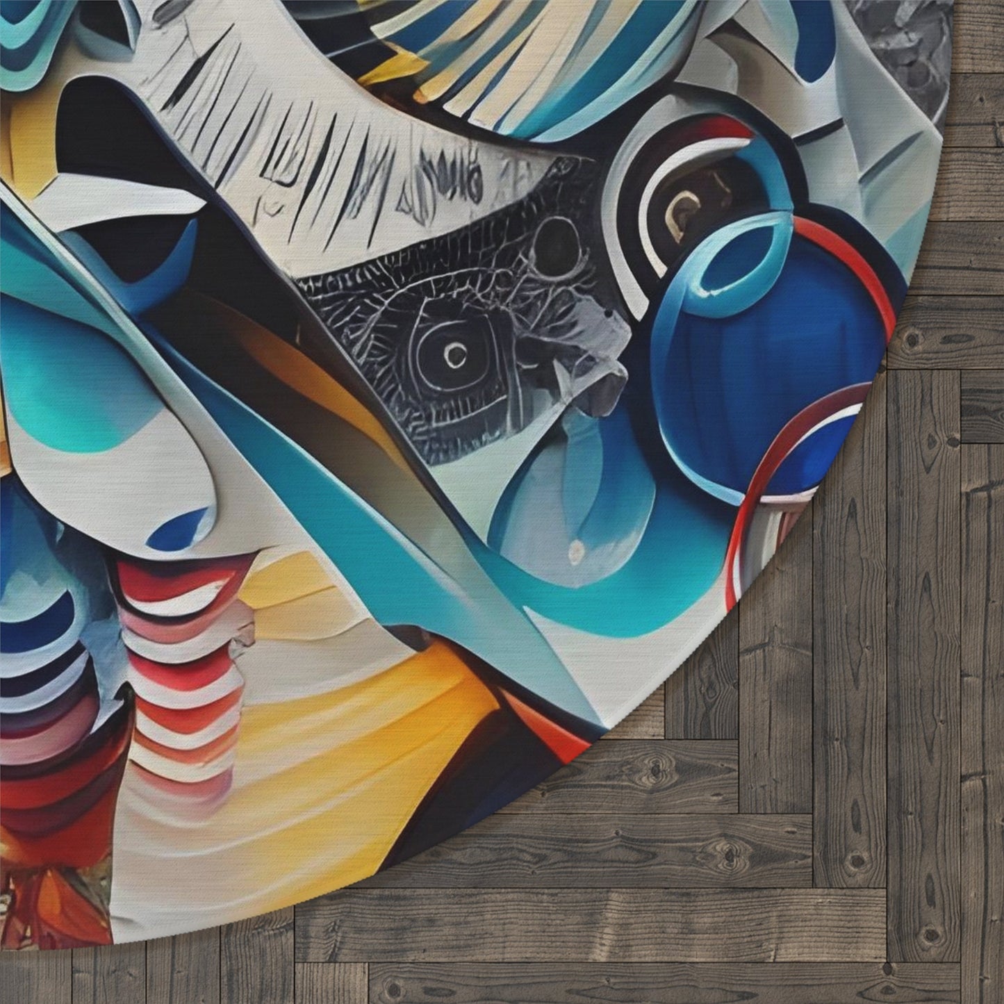 Abstract Rug graffiti blue orange african rugs colorful 2x3 3x5 5x7 round 8x10 large rugs africa floor mat street art
