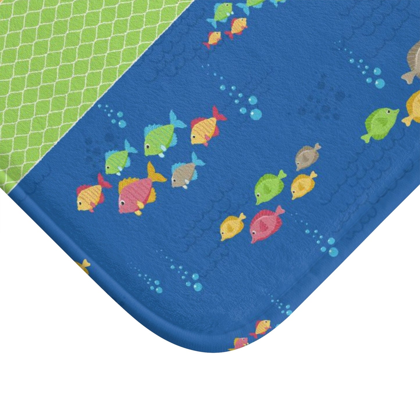 Custom Kids Name Shower Curtain Personalized shower curtains customized ocean bathroom cute fish underwater blue green