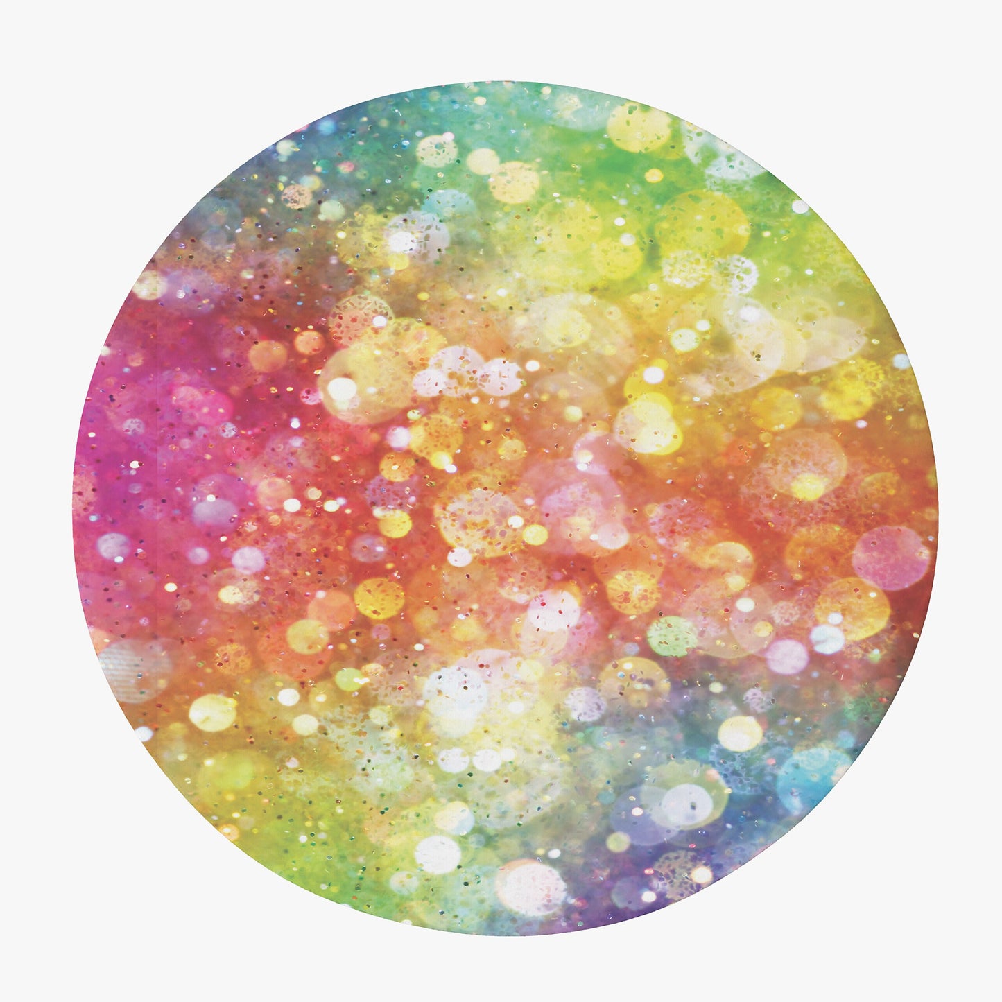 Rainbow Confetti Round Rug 5FT rainbow Rug rainbow Rugs girly Floor Rug childrens Rugs 5' circle unicorn rugs fairy decor girls