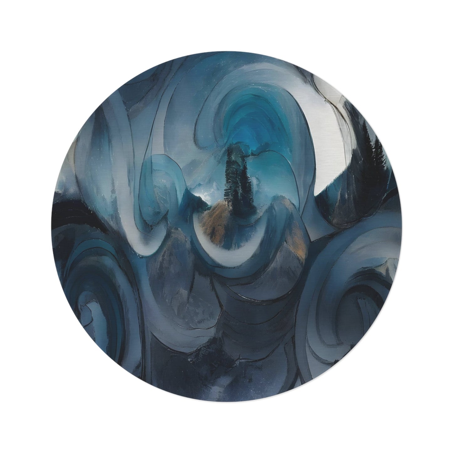 Abstract Art Rug Blue Rugs swirly unique Rugs 2x3 3x5 4x6 5x7 8x10 Large blue grey floormat