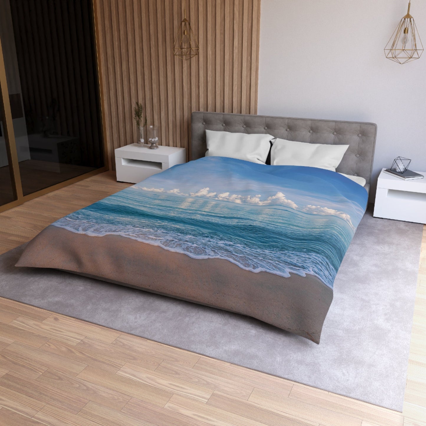 Ocean Comforter or Duvet Cover Beach comforters beachy duvet blue comforters island duvet water comforter