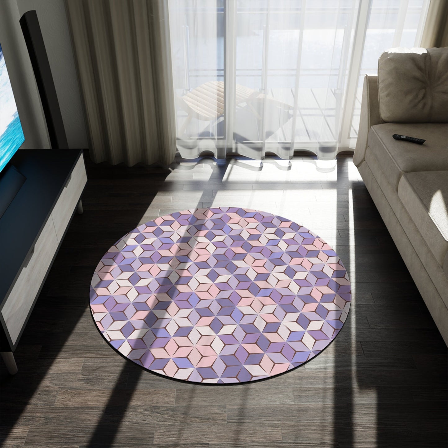 Pink Purple Geometric Rug lavender rugs 3x5 4x6 5x7 8x10 9x12 Large rug