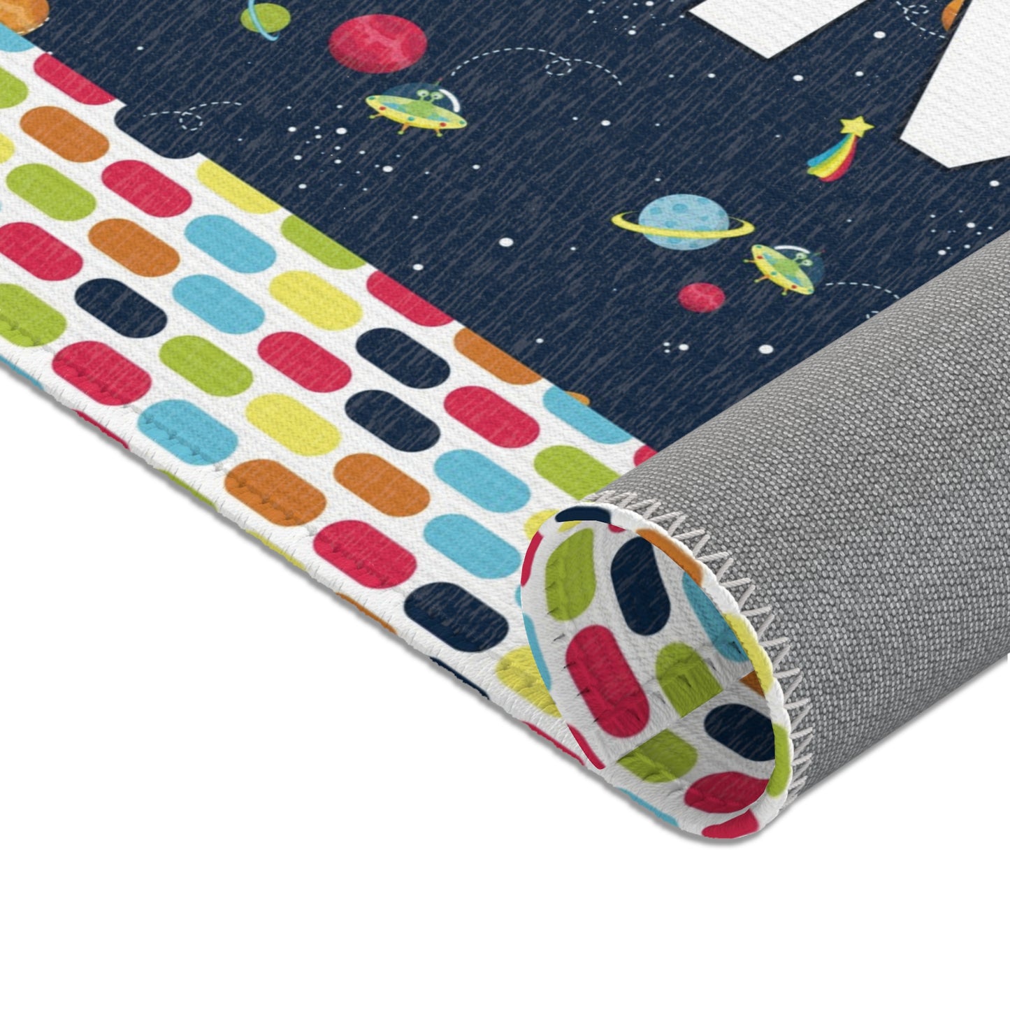 Custom Space Rug personalised rug colorful planets girls boys kids name personalized floor matt customized rugs nursery rug