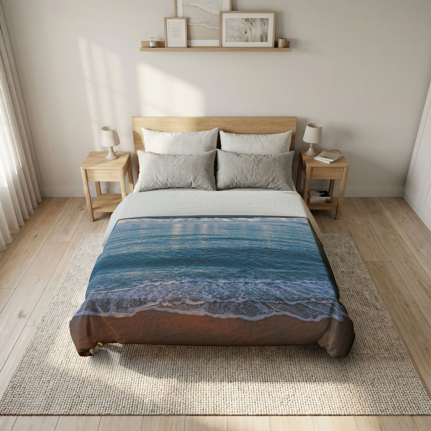 Ocean Comforter or Duvet Cover Beach comforters beachy duvet blue comforters island duvet water comforter