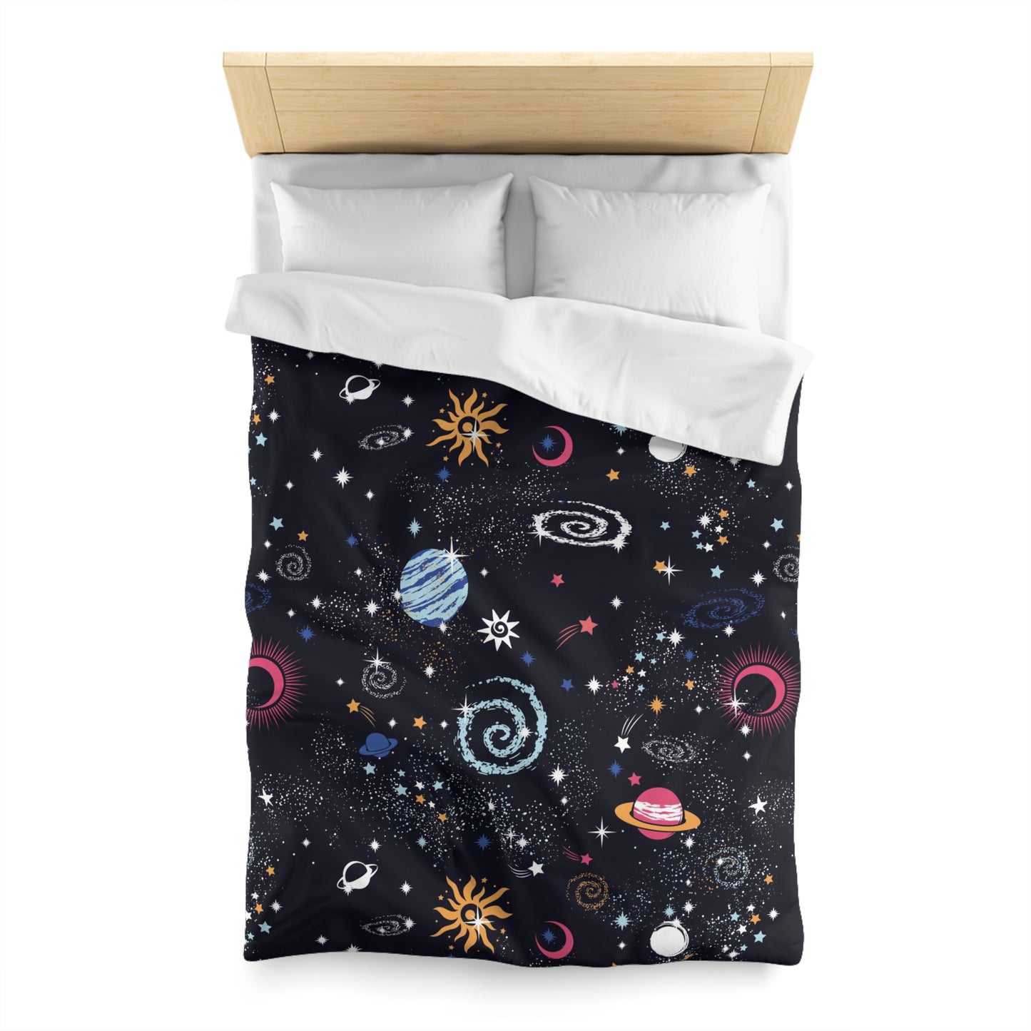 Space Comforter or Duvet Cover boys bedding celestial bedding galaxy comforter constellations comforter girls comforter planets duvet cover
