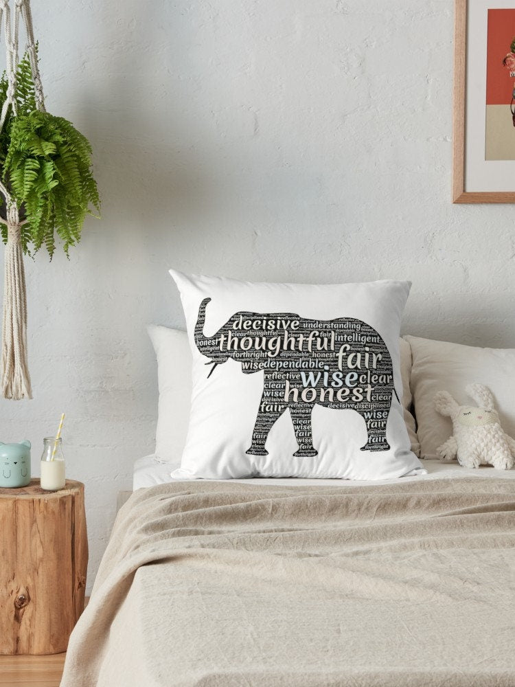 Elephant pillow elefant pillows elephant lovers gift cheap gift elefant gift elephant lover elephant pillows for couch elephants