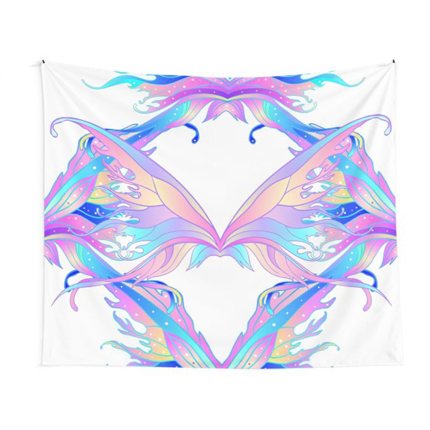 Fairy Wings Pink Purple Tapestry fairy tapestry wings tapestries girly tapestries girls tapestries fairy art fairy decor butterfly