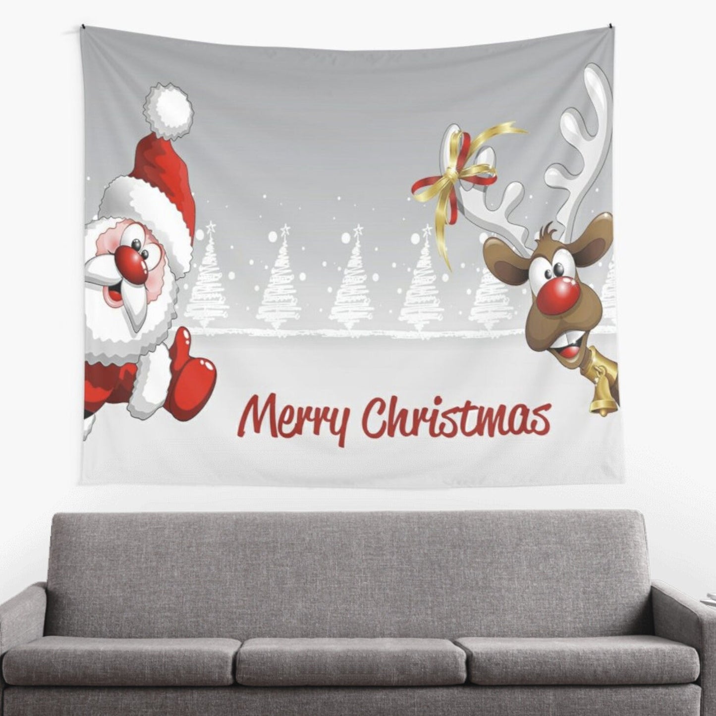 Christmas Tapestry santa tapestry reindeer tapestries xmas tapestries santa tapestries christmas decorations christmas decor xmas artwork