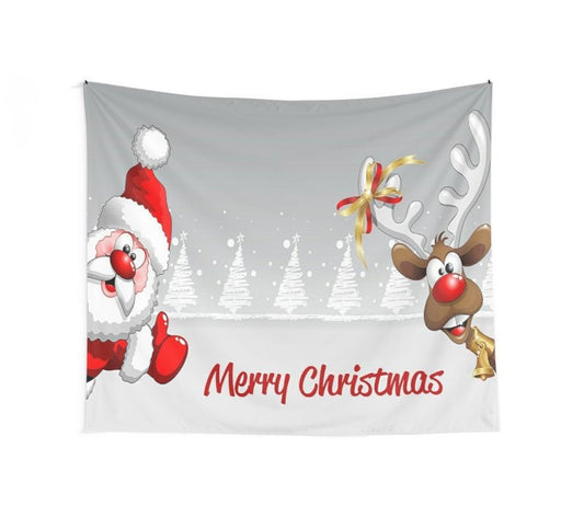 Christmas Tapestry santa tapestry reindeer tapestries xmas tapestries santa tapestries christmas decorations christmas decor xmas artwork