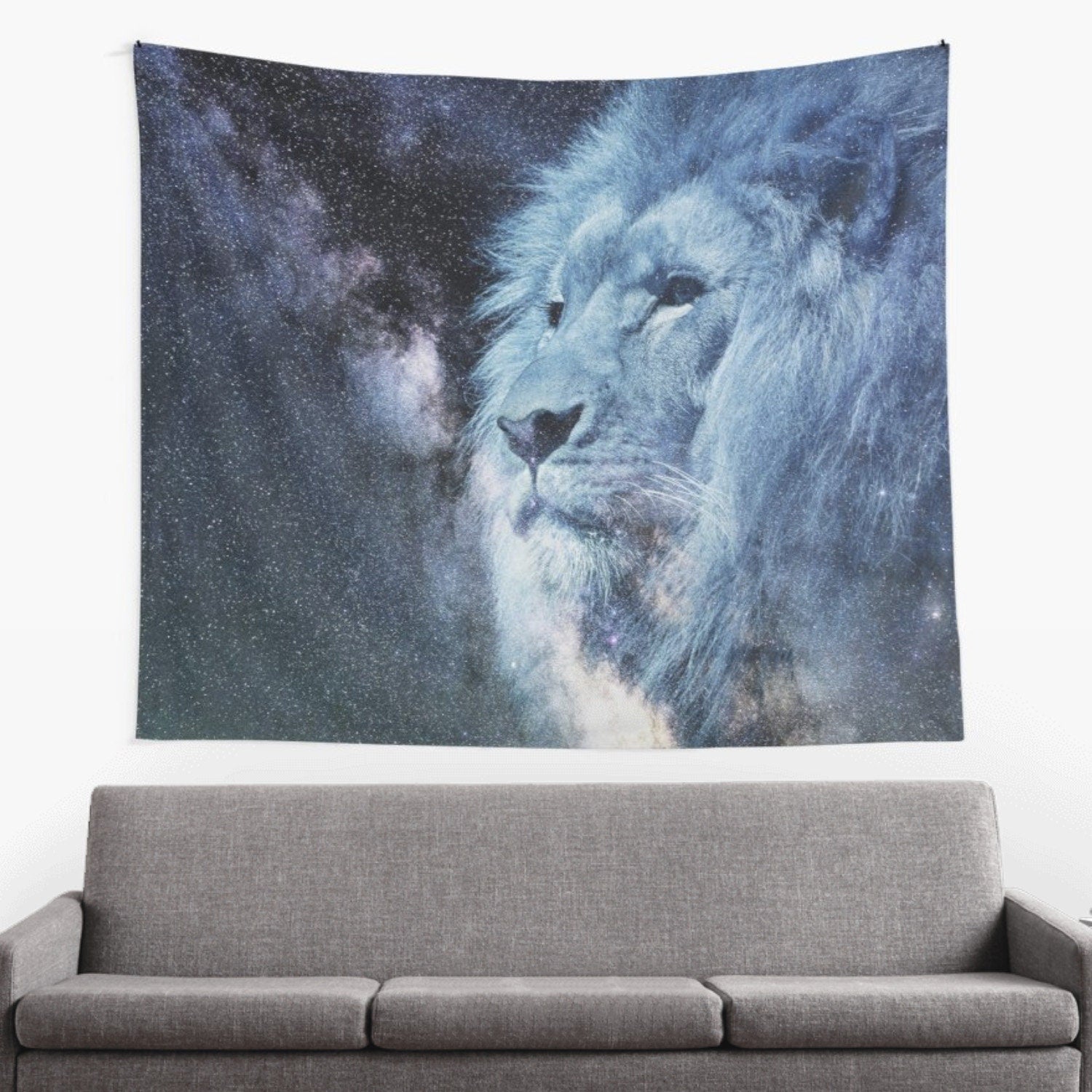 Lion Tapestry lions wall art celestial tapestry lion tapestries lion tapestry galaxy tapestries lion art lion wall artwork lion decor