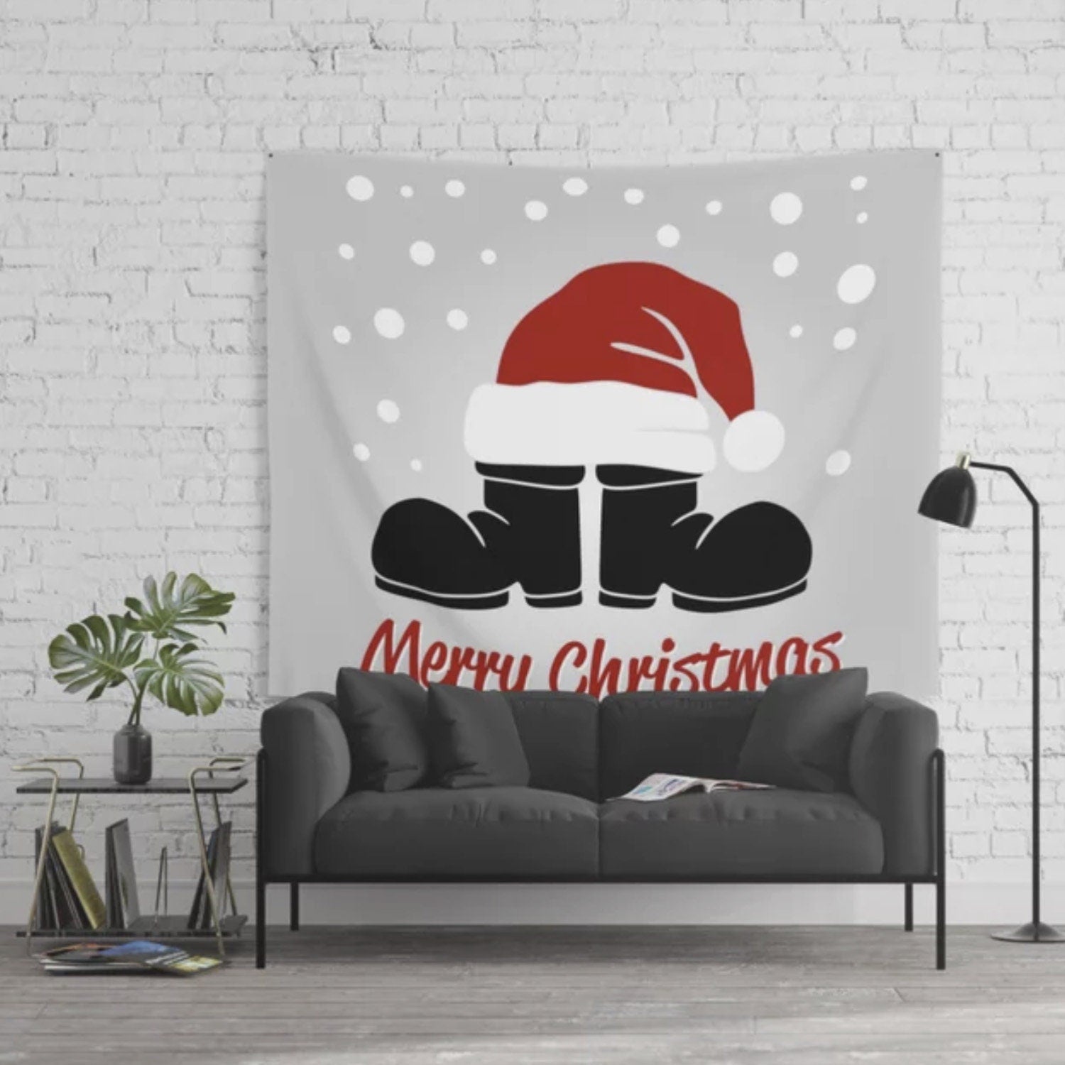 Merry Christmas Tapestry santa tapestry xmas tapestries santa tapestries christmas decorations christmas decor xmas artwork christmas art