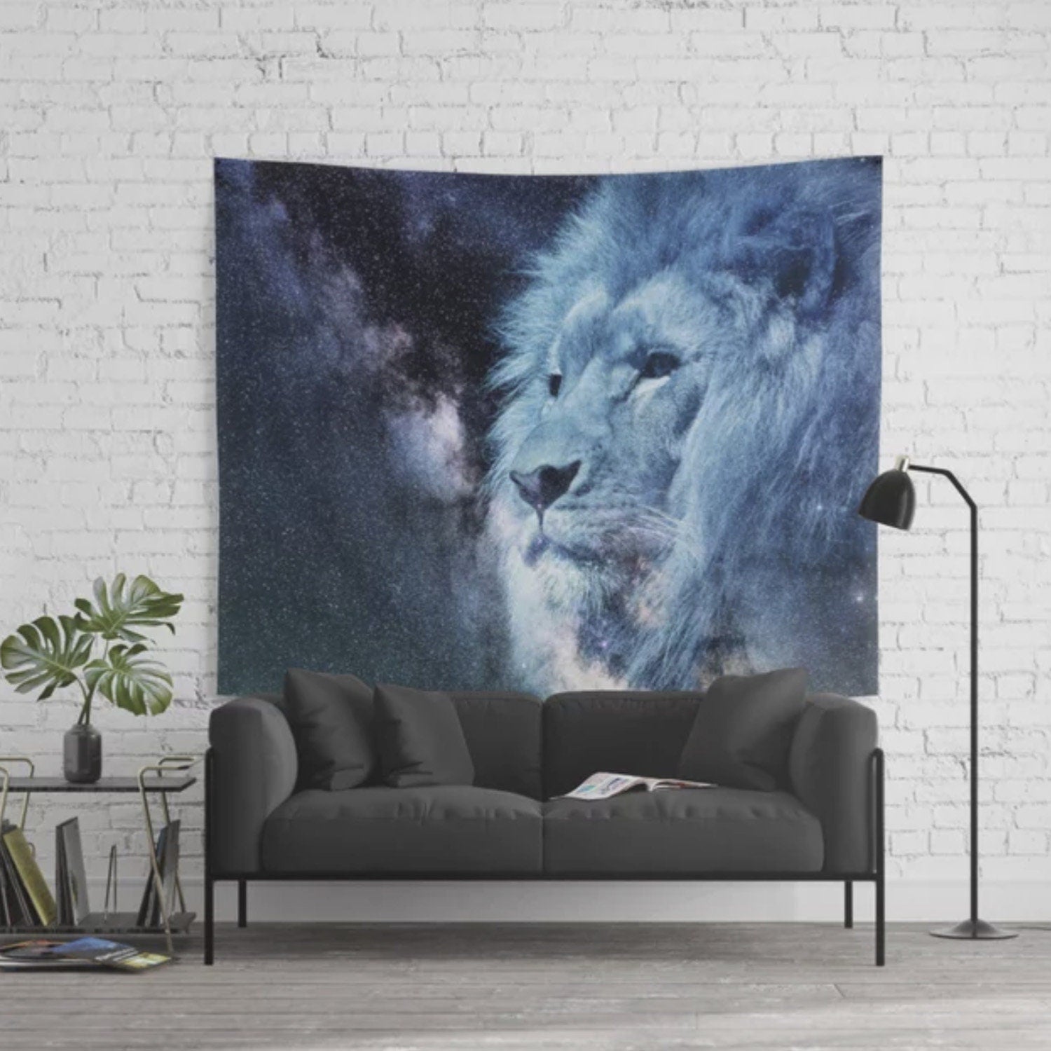 Lion Tapestry lions wall art celestial tapestry lion tapestries lion tapestry galaxy tapestries lion art lion wall artwork lion decor
