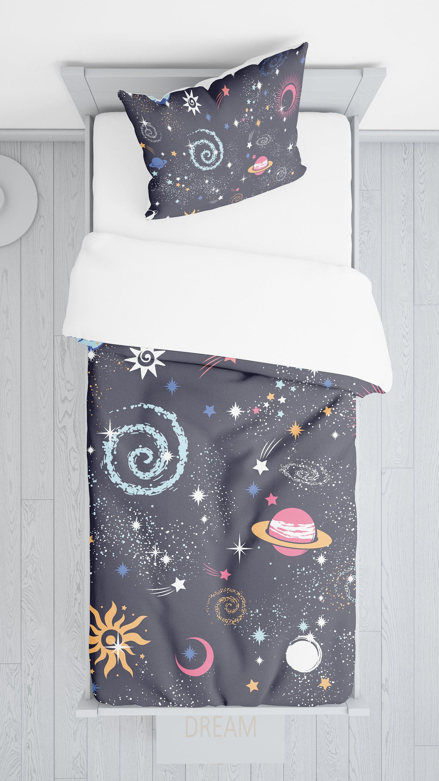 Space Comforter or Duvet Cover boys bedding celestial bedding galaxy comforter constellations comforter girls comforter planets duvet cover