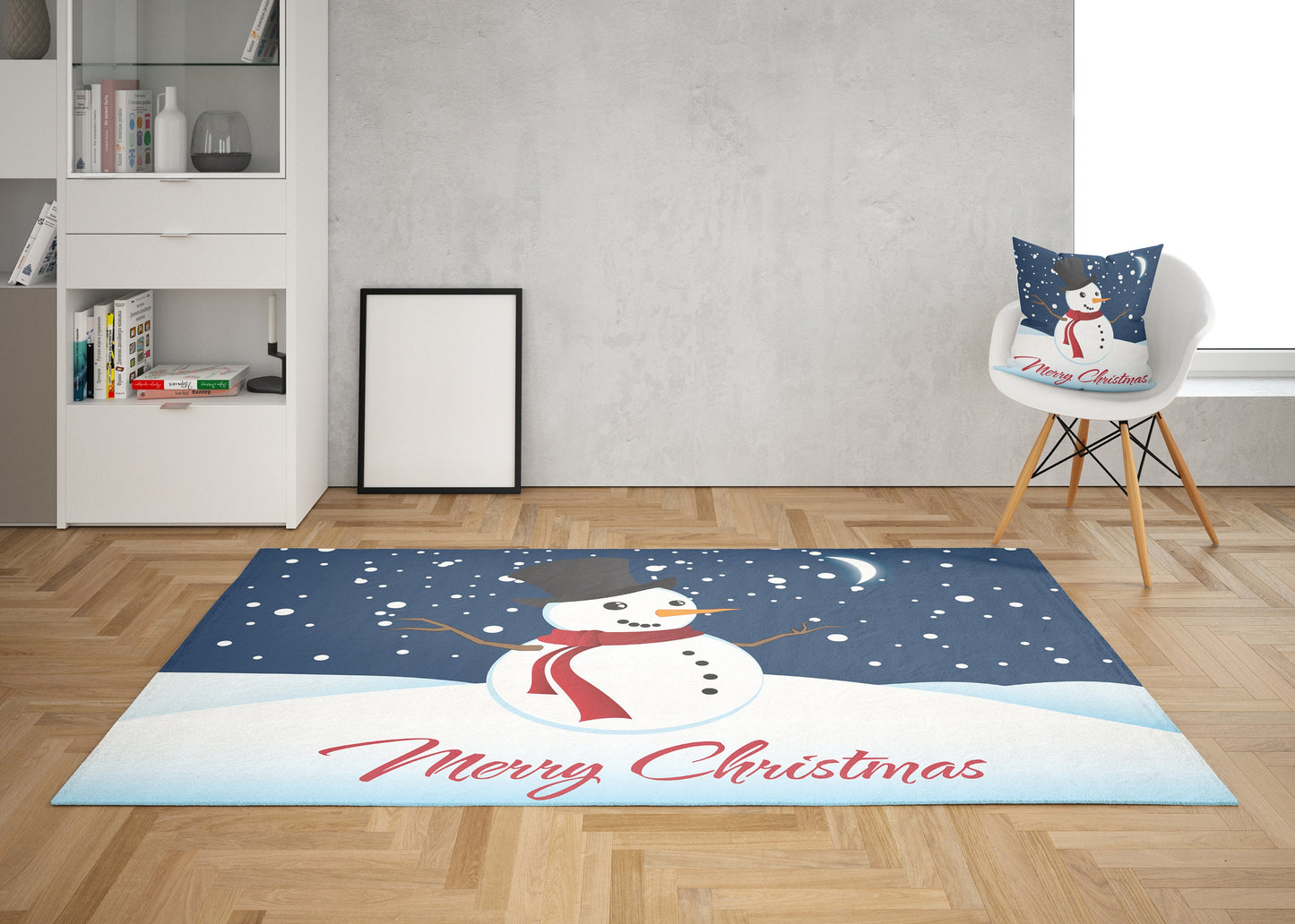 Christmas snowman Rug blue xmas rugs cute christmas decor holiday rugs blue rug christmas floor mat large christmas rug snowmen snow rugs