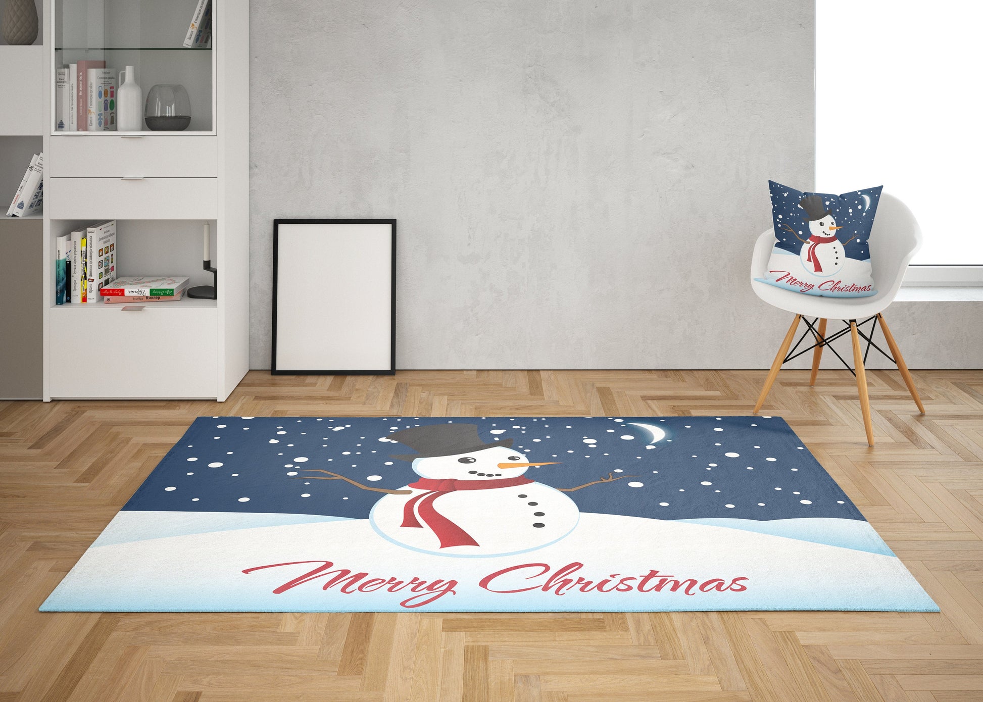 Christmas snowman Rug blue xmas rugs cute christmas decor holiday rugs blue rug christmas floor mat large christmas rug snowmen snow rugs