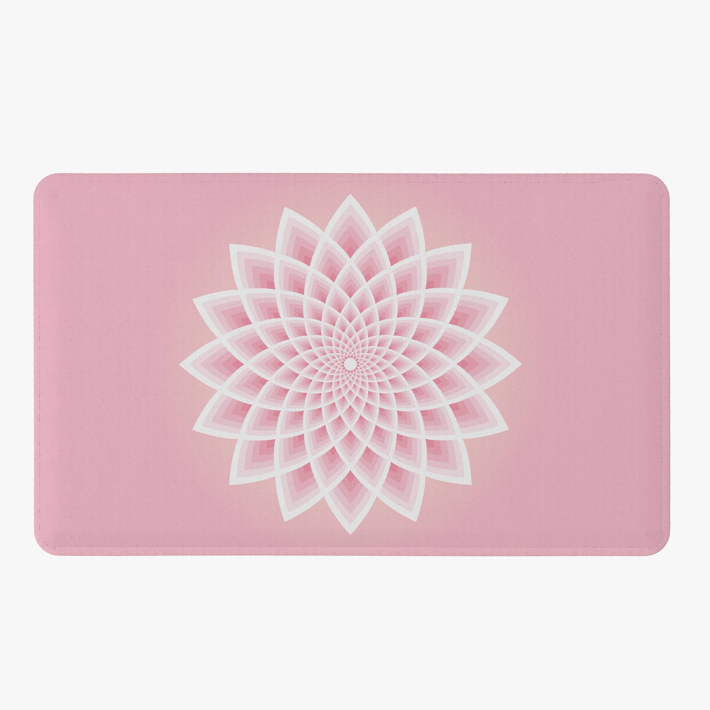 Pink Lotus Shower Curtain: Sacred Geometry Bath Decor
