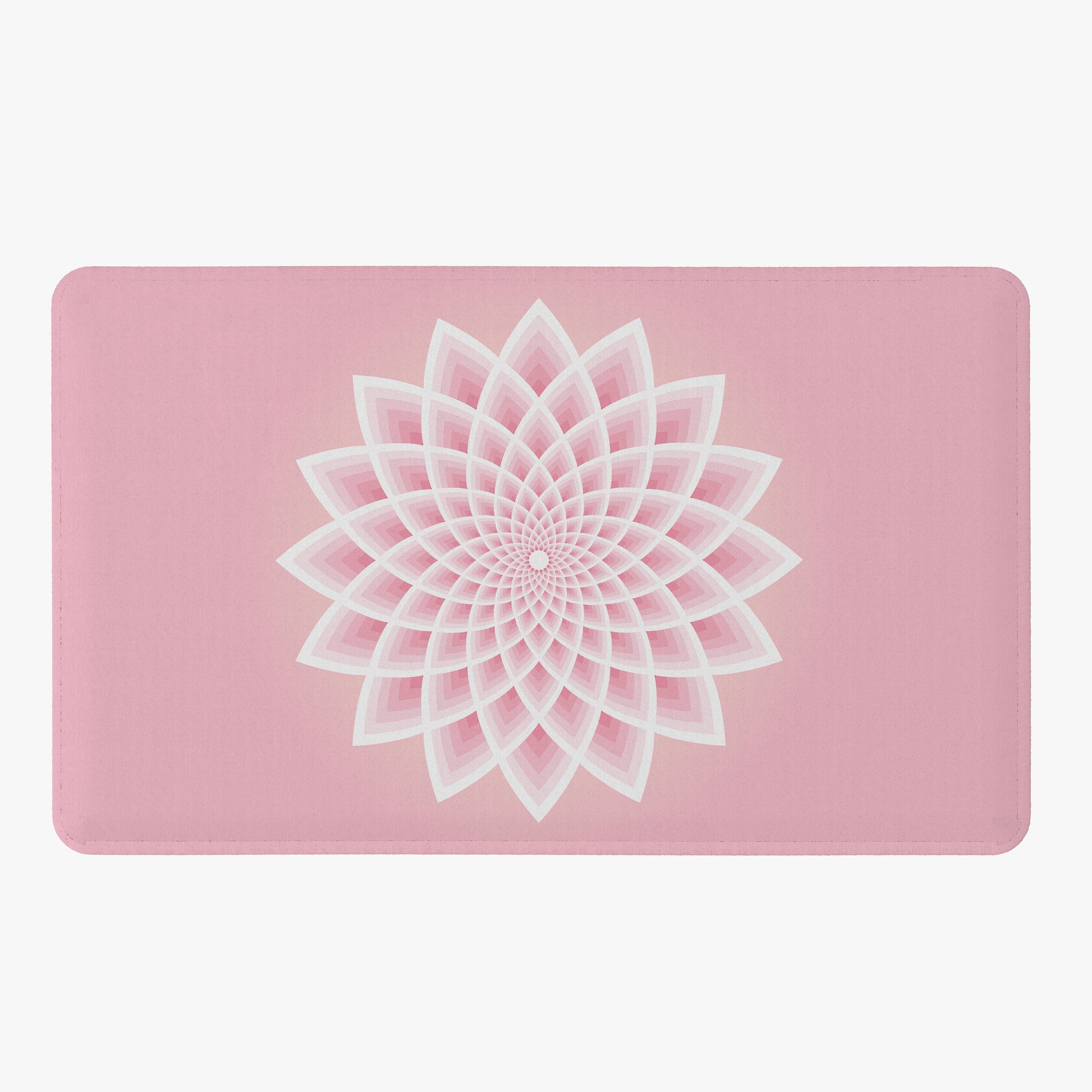 Pink Lotus Shower Curtain: Sacred Geometry Bath Decor
