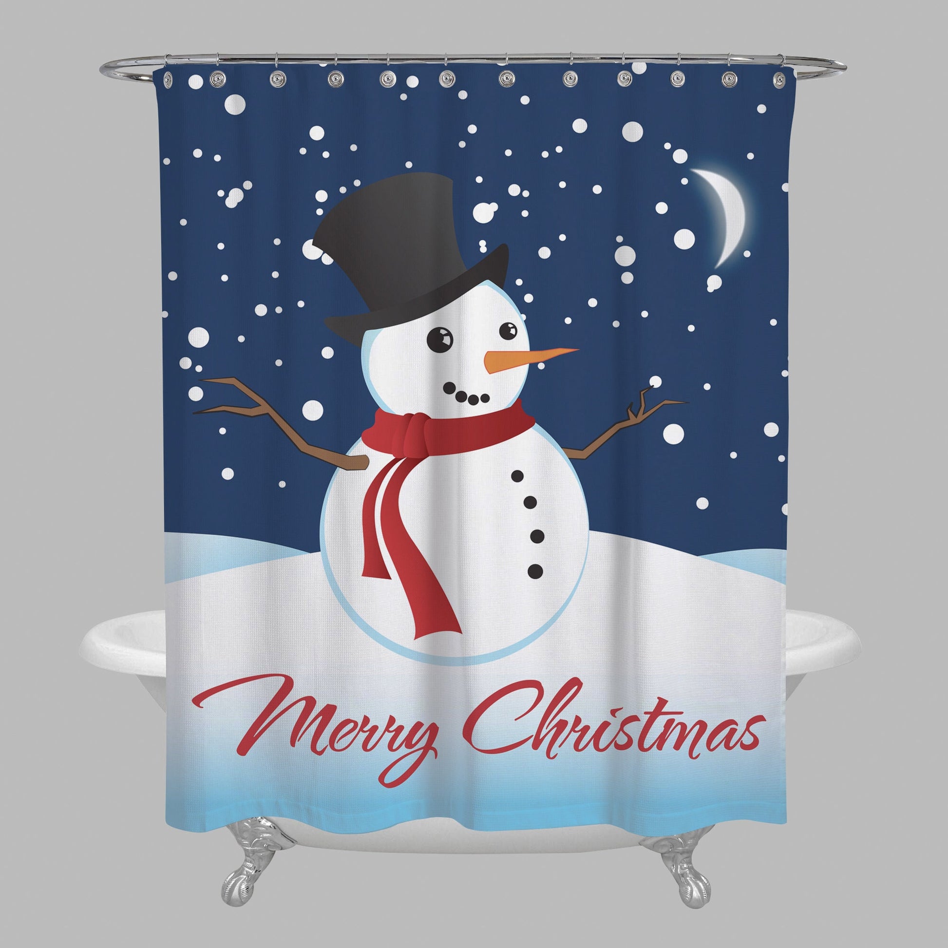 Snowman Christmas Shower curtain snowman bathmat cute xmas bath decor snowman shower curtains christmas rugs blue christmas bathroom decor