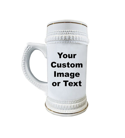 Custom Beer Stein Personalized Beer stein Beer lovers gift Gift for Dad groomsmen gift for dad beer gifts your custom photo image or text