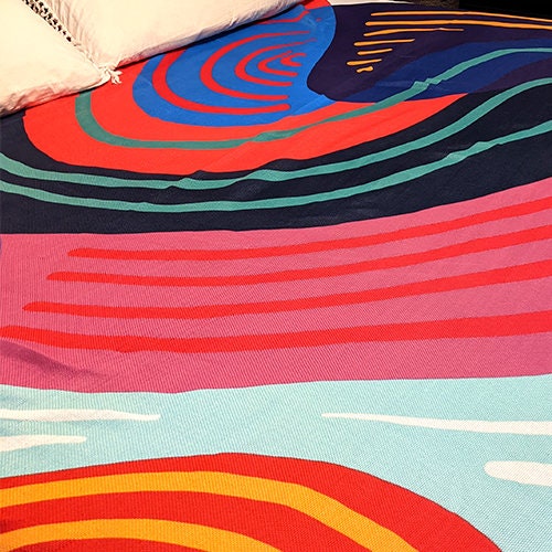 Custom Bedspread Bed Coverlet Custom Bed Blanket Twin Queen King Custom image photo large blanket