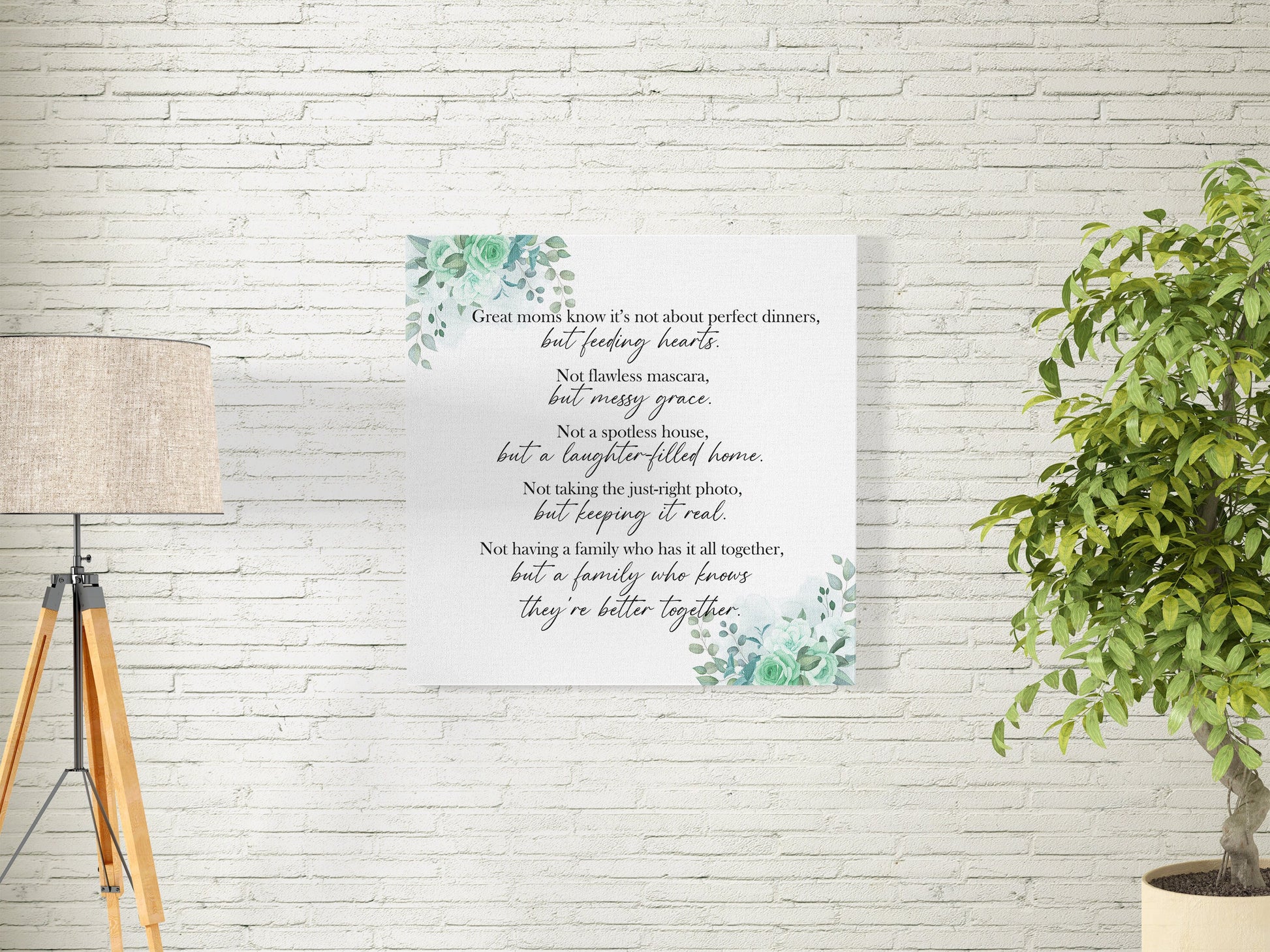 Great Moms Canvas Wrap mom gift mothers day gift for mom sayings