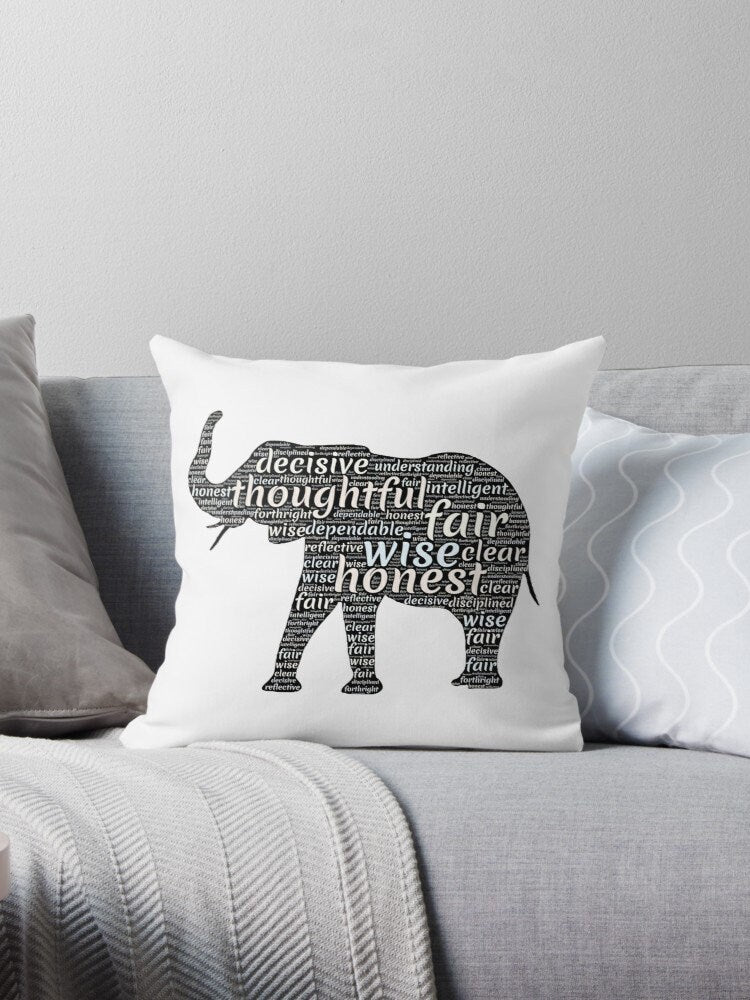 Elephant pillow elefant pillows elephant lovers gift cheap gift elefant gift elephant lover elephant pillows for couch elephants