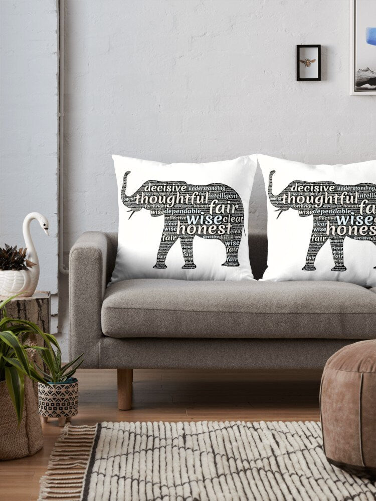 Elephant pillow elefant pillows elephant lovers gift cheap gift elefant gift elephant lover elephant pillows for couch elephants