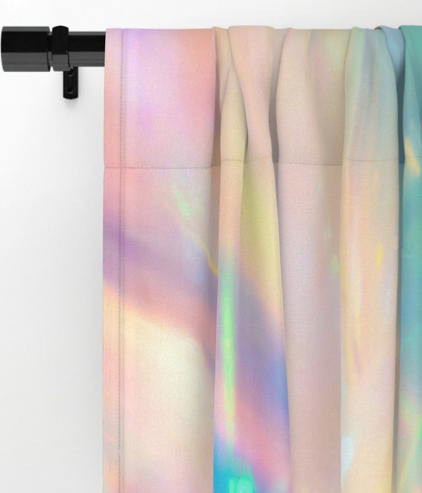 Fairy Window Curtains Girly Drapery Curtain Panels Princess window treatment pastel colorful rainbow curtain girls room pink purple curtains