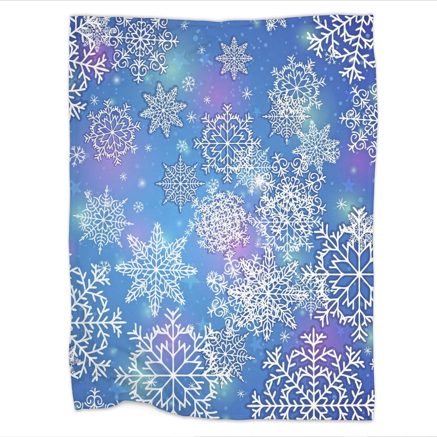 Snowflake Blue Blanket christmas decor xmas blanket cute christmas Throw Blanket Couch frozen snowflakes blanket blue blankets xmas