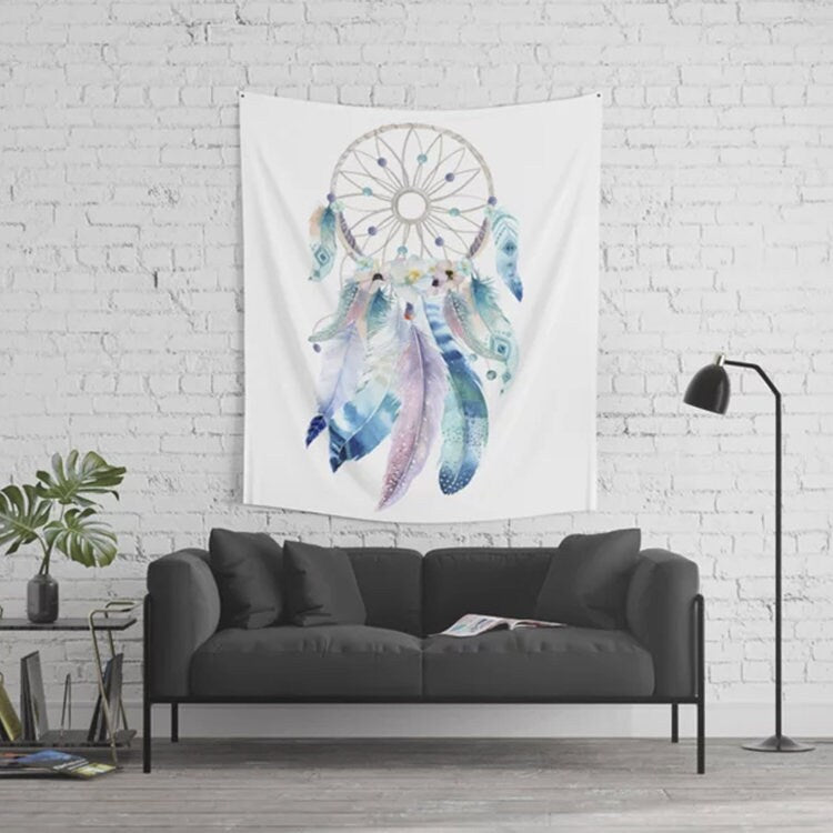 Dream Catcher Tapestry dream catcher wall hanging boho tapestries feathers wall decor dream catcher cheap gift boho tapestry feather decor