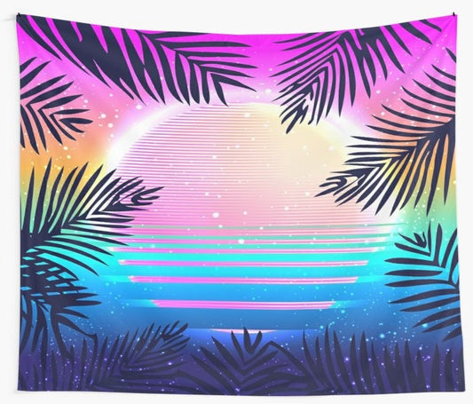 Tropical Beach tapestry island tapestry ocean wall hanging beachy tapestry beach Wall Decor tropical tapestry palm tree tapestry