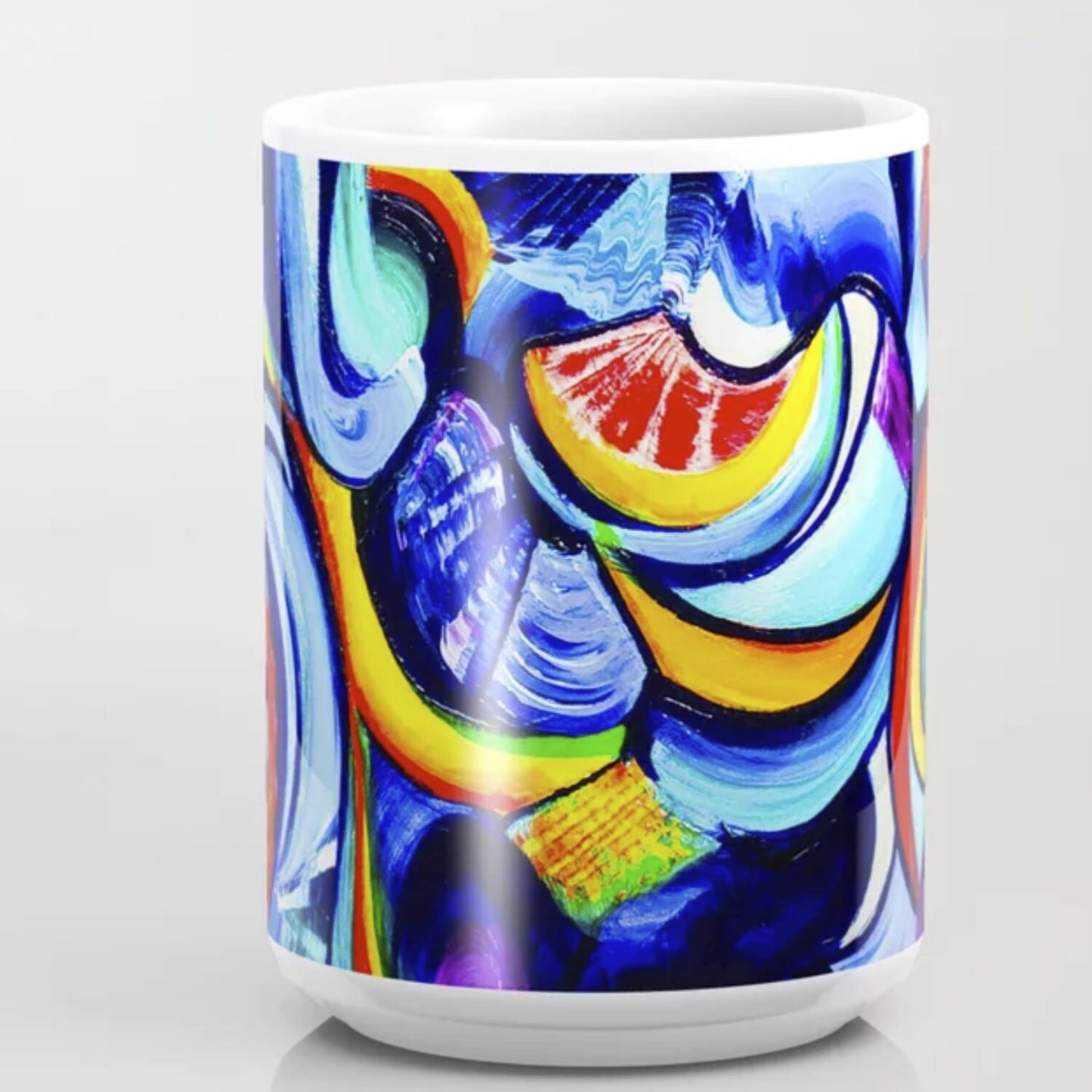 Colorful Abstract Mug Unique Artsy Gift for Art Lovers 15oz cheap gift Abstract Art Colorful Mugs graffiti mug psychadelic